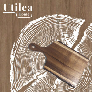 Live Edge Acacia Wood Cutting Board, Rustic Charcuterie Serving Tray